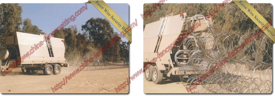 Mobile Razor Wire Security Barrier
