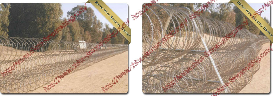 Mobile Razor Wire Security Barrier