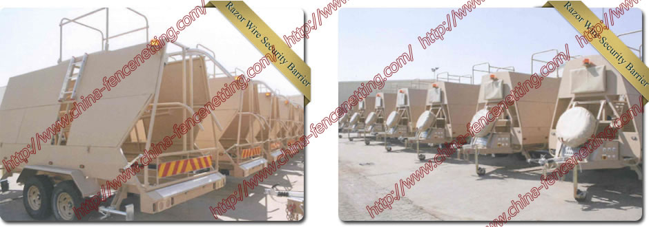 Mobile Razor Wire Security Barrier